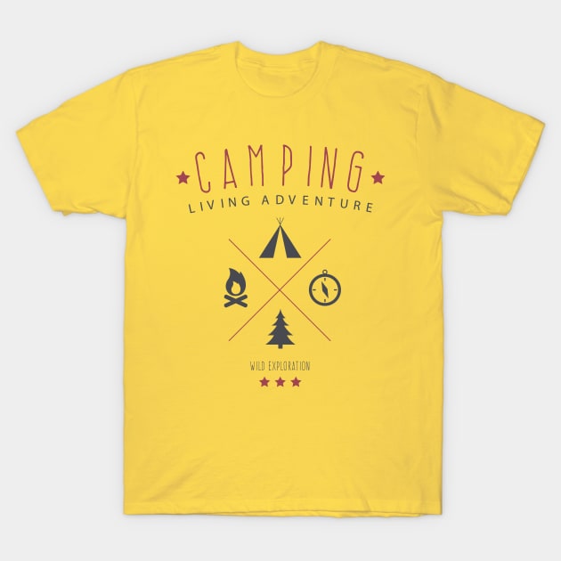 Camping adventure shirt | outdoors shirt | hiking shirt T-Shirt by OutfittersAve